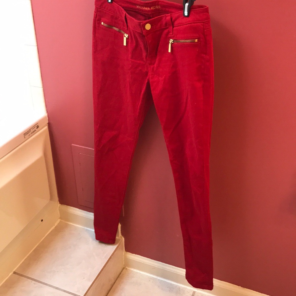 Michael Kors red jeans